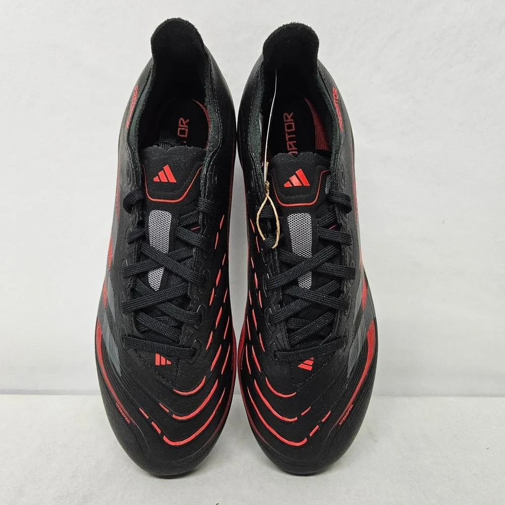 Adidas Predator‎ League FG/MG Soccer Cleats ID1328 Black Grey Red Men's Sz 7